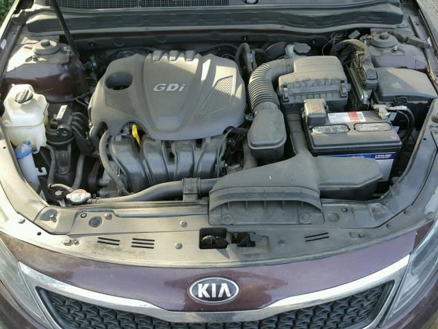 5XXGM4A77DG197436 - 2013 KIA OPTIMA LX PURPLE photo 7