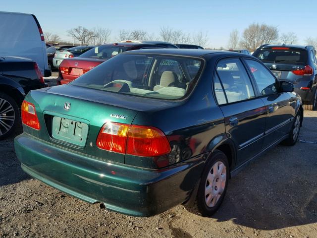 2HGEJ6618XH536692 - 1999 HONDA CIVIC BASE GREEN photo 4