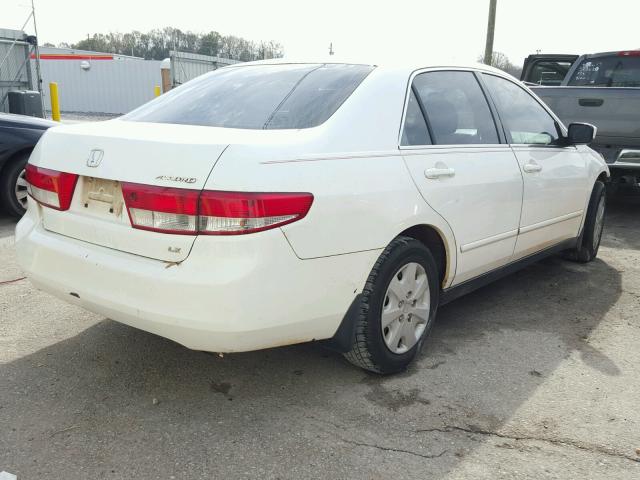 1HGCM56344A024576 - 2004 HONDA ACCORD LX WHITE photo 4