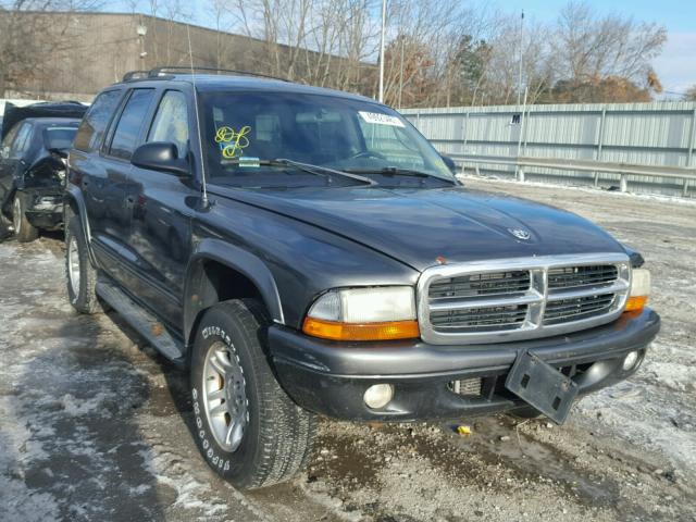 1B4HS48N72F168140 - 2002 DODGE DURANGO SL GRAY photo 1