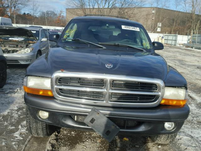 1B4HS48N72F168140 - 2002 DODGE DURANGO SL GRAY photo 9