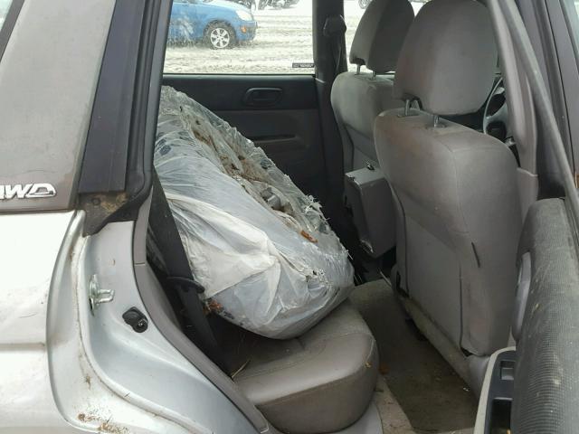 JF1SG63613H757217 - 2003 SUBARU FORESTER 2 SILVER photo 6