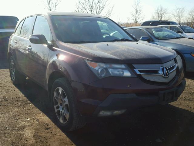 2HNYD28357H525685 - 2007 ACURA MDX TECHNO BURGUNDY photo 1