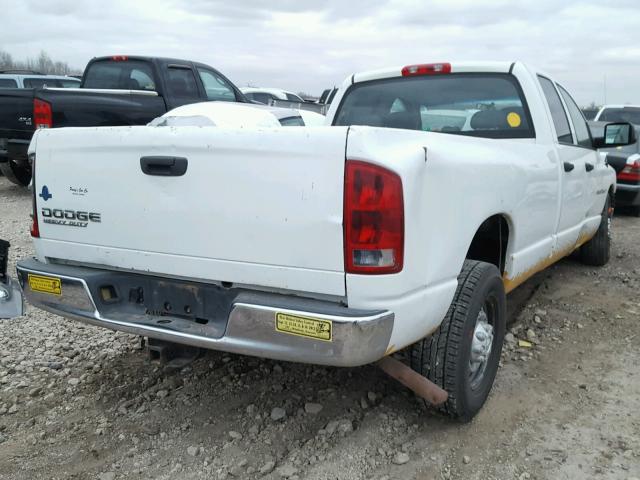 3D7KA28D94G202058 - 2004 DODGE RAM 2500 S WHITE photo 4