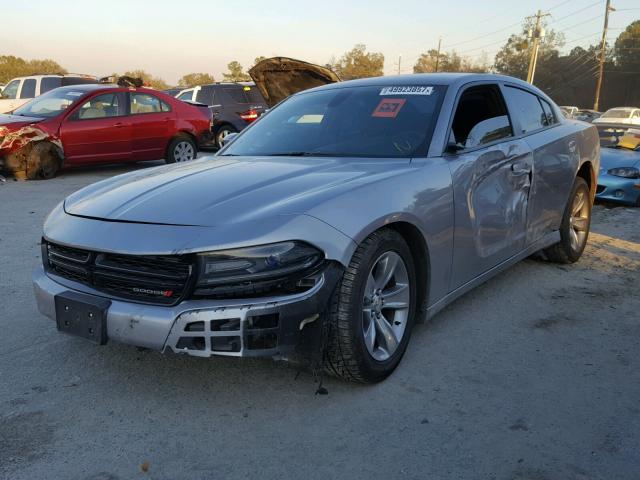 2C3CDXHG9GH186949 - 2016 DODGE CHARGER SX SILVER photo 2