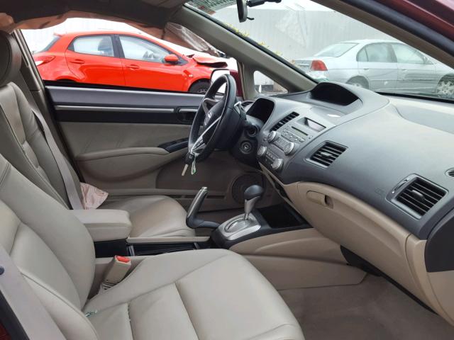 19XFA16949E020663 - 2009 HONDA CIVIC EXL 栗色 照片 5