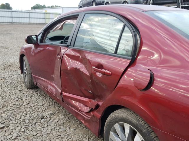 19XFA16949E020663 - 2009 HONDA CIVIC EXL 栗色 照片 9