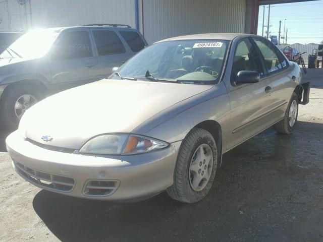 1G1JC5240Y7370496 - 2000 CHEVROLET CAVALIER BEIGE photo 2