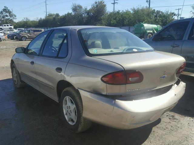 1G1JC5240Y7370496 - 2000 CHEVROLET CAVALIER BEIGE photo 3