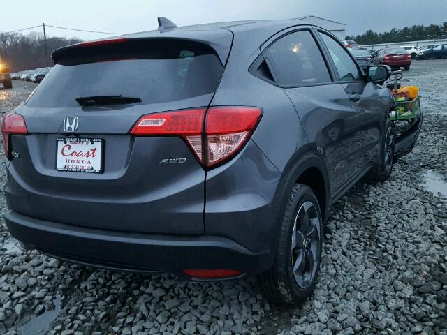 3CZRU6H59JG705000 - 2018 HONDA HR-V EX GRAY photo 4