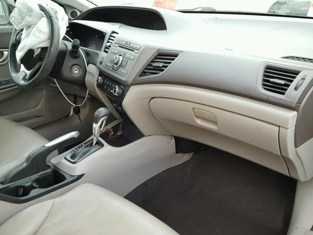 19XFB2F9XCE014571 - 2012 HONDA CIVIC EXL أسود صورة 5