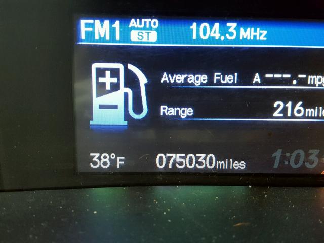 19XFB2F9XCE014571 - 2012 HONDA CIVIC EXL أسود صورة 8