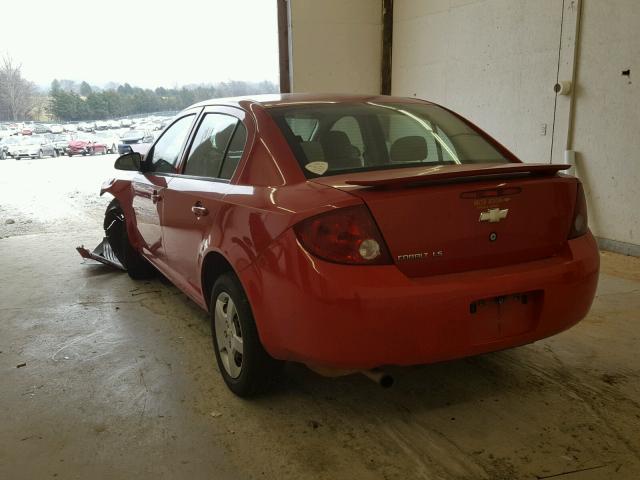 1G1AK55F167742330 - 2006 CHEVROLET COBALT LS RED photo 3