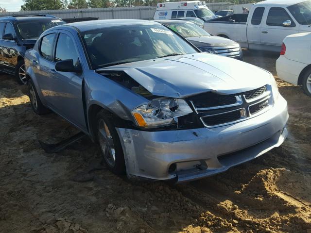 1C3CDZAB7DN584321 - 2013 DODGE AVENGER SE SILVER photo 1