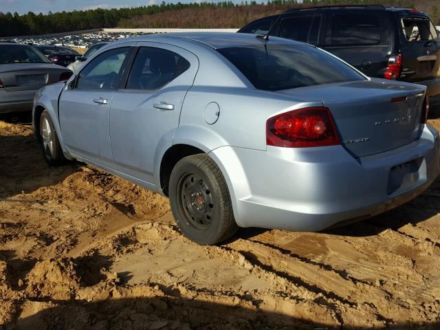 1C3CDZAB7DN584321 - 2013 DODGE AVENGER SE SILVER photo 3