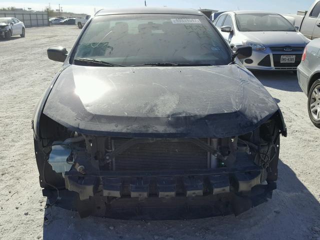 3FAHP0HA0CR444758 - 2012 FORD FUSION SE BLACK photo 9