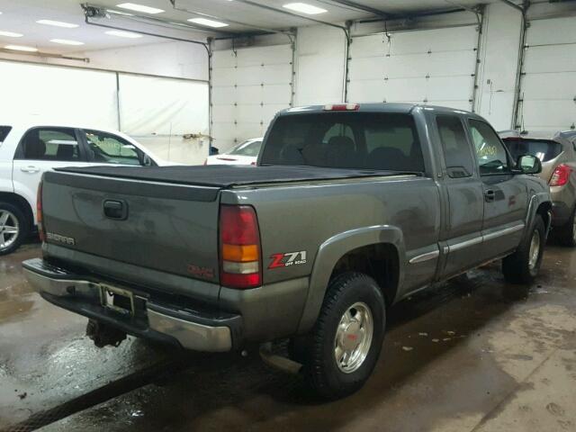 2GTEK19T121176047 - 2002 GMC NEW SIERRA GRAY photo 4