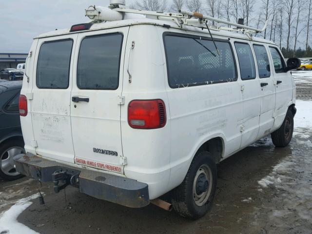 2B7KB31Z7WK153564 - 1998 DODGE RAM VAN B3 WHITE photo 4