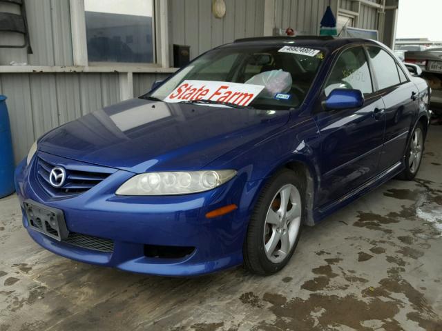 1YVHP80C155M24587 - 2005 MAZDA 6 I BLUE photo 2