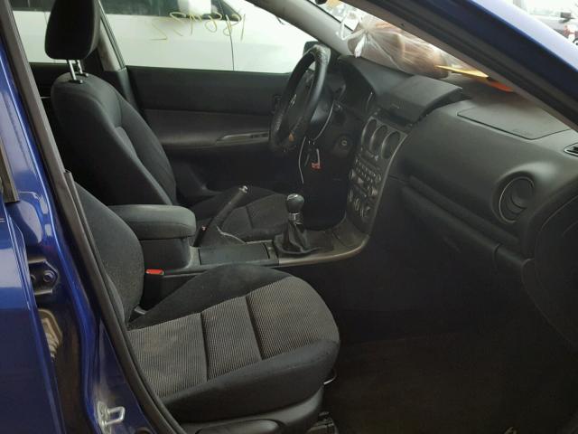 1YVHP80C155M24587 - 2005 MAZDA 6 I BLUE photo 5