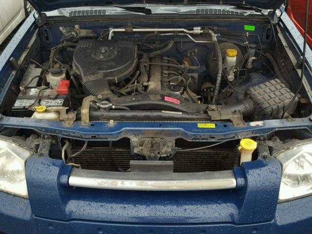 1N6DD26S11C357596 - 2001 NISSAN FRONTIER K BLUE photo 7