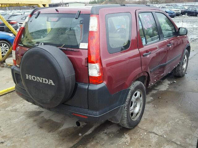 SHSRD78595U345436 - 2005 HONDA CR-V LX RED photo 9