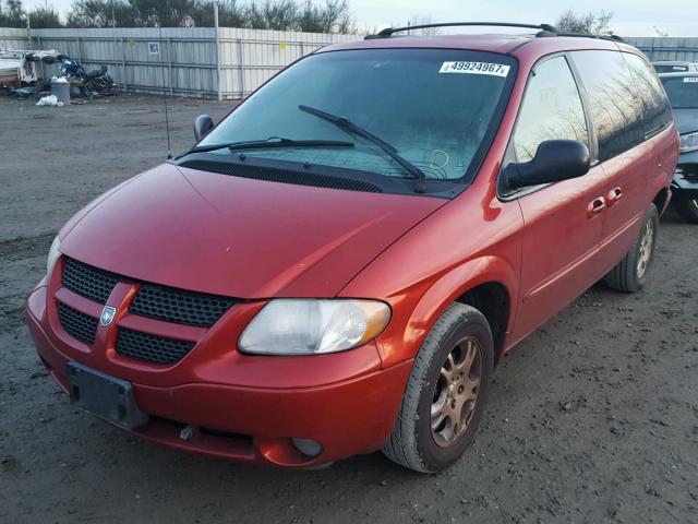 2B4GP44RX2R532825 - 2002 DODGE GRAND CARA RED photo 2