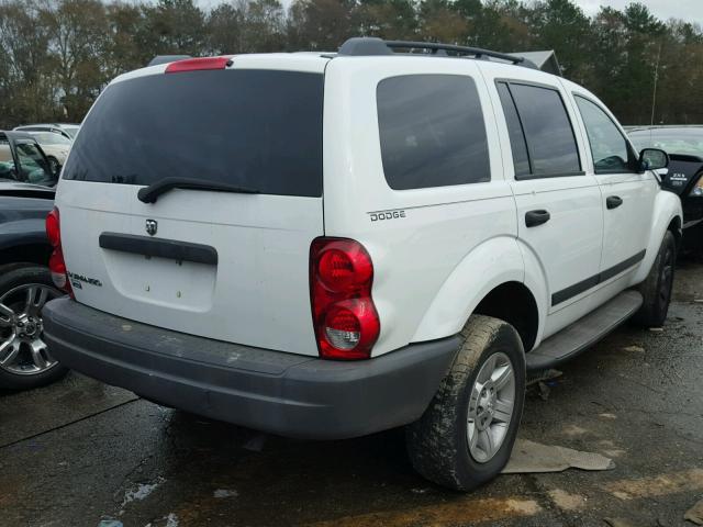 1D4HB38N65F623631 - 2005 DODGE DURANGO ST WHITE photo 4