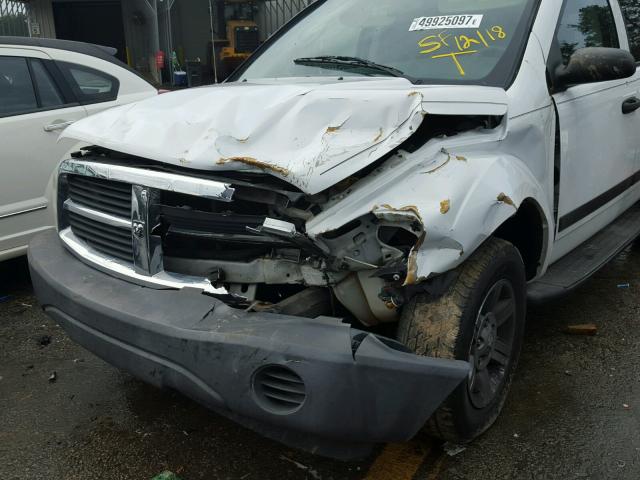 1D4HB38N65F623631 - 2005 DODGE DURANGO ST WHITE photo 9