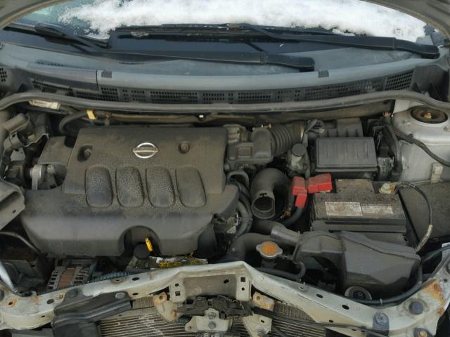 3N1BC13E88L449232 - 2008 NISSAN VERSA S SILVER photo 7