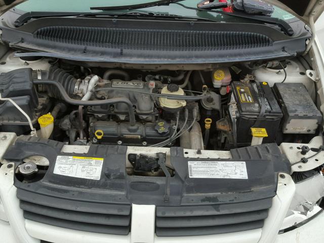 2D4GP44L05R375120 - 2005 DODGE GRAND CARA WHITE photo 7