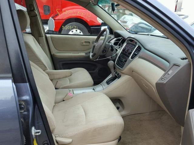 JTEEP21A260143279 - 2006 TOYOTA HIGHLANDER BLUE photo 5