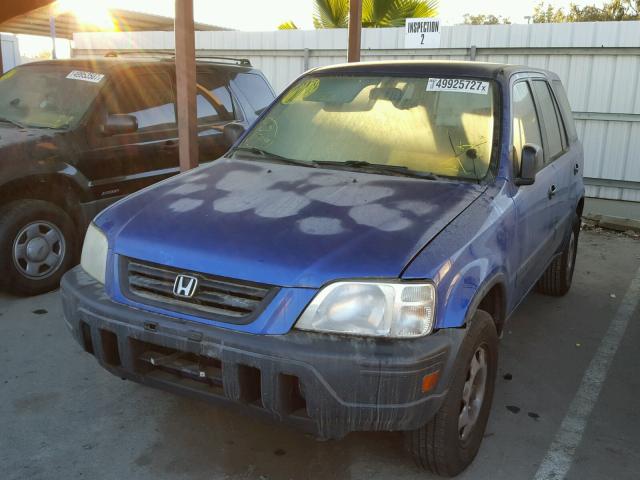 JHLRD18461C020703 - 2001 HONDA CR-V LX BLUE photo 2