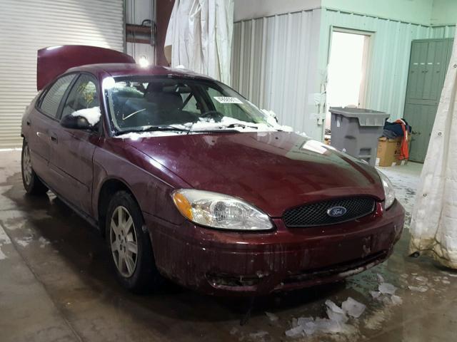 1FAFP53U07A181435 - 2007 FORD TAURUS SE RED photo 1