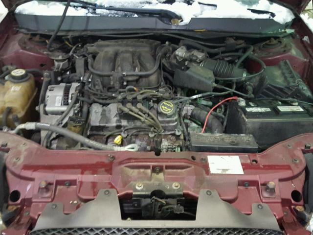 1FAFP53U07A181435 - 2007 FORD TAURUS SE RED photo 7