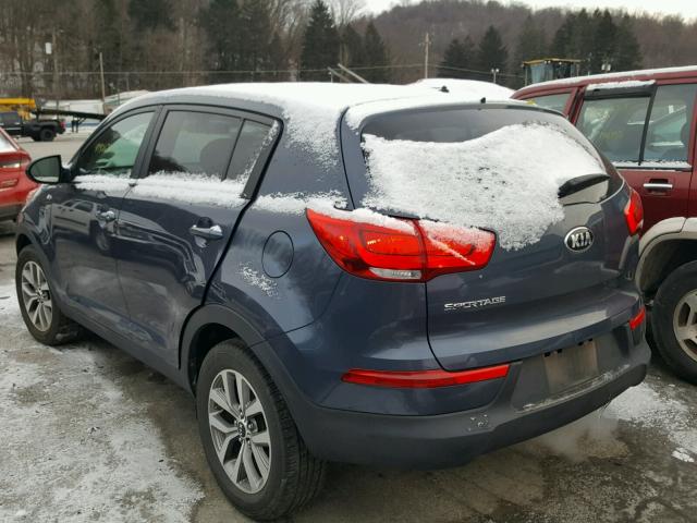 KNDPBCAC7F7678831 - 2015 KIA SPORTAGE L CHARCOAL photo 3