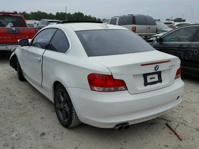 WBAUP7C53BVK78830 - 2011 BMW 128 I WHITE photo 3