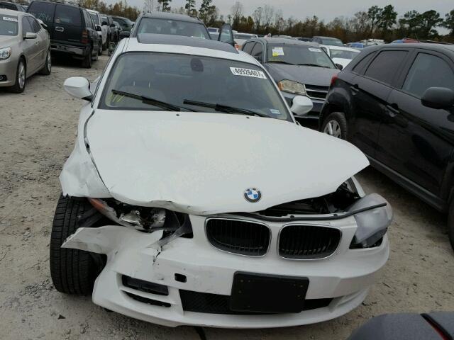WBAUP7C53BVK78830 - 2011 BMW 128 I WHITE photo 9