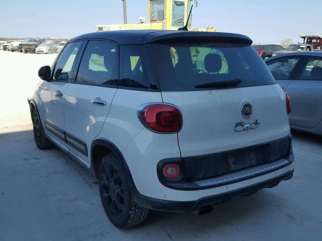 ZFBCFADH5FZ031575 - 2015 FIAT 500L TREKK WHITE photo 3