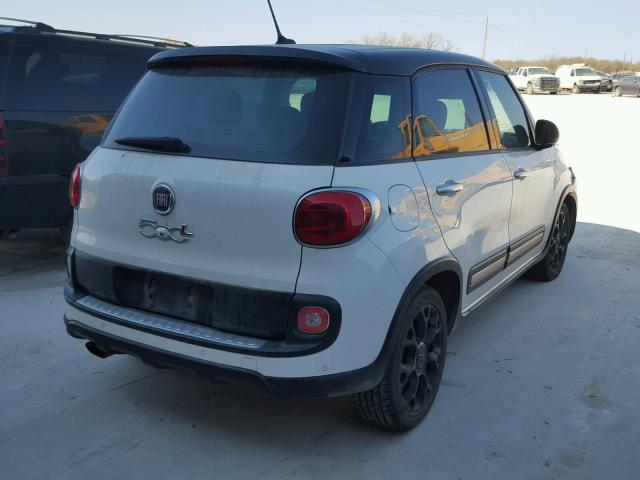 ZFBCFADH5FZ031575 - 2015 FIAT 500L TREKK WHITE photo 4