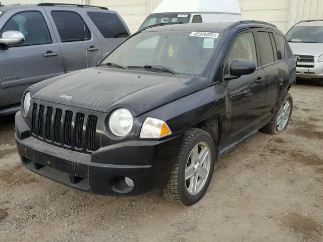 1J8FT47W47D161384 - 2007 JEEP COMPASS BLACK photo 2