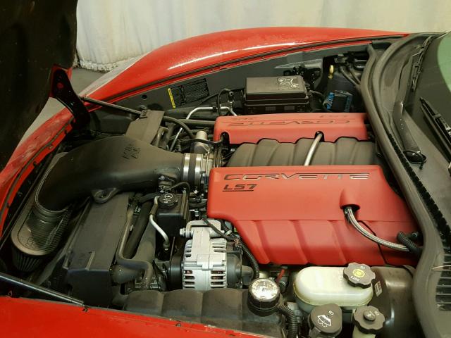 1G1YY26E685129555 - 2008 CHEVROLET CORVETTE Z RED photo 7