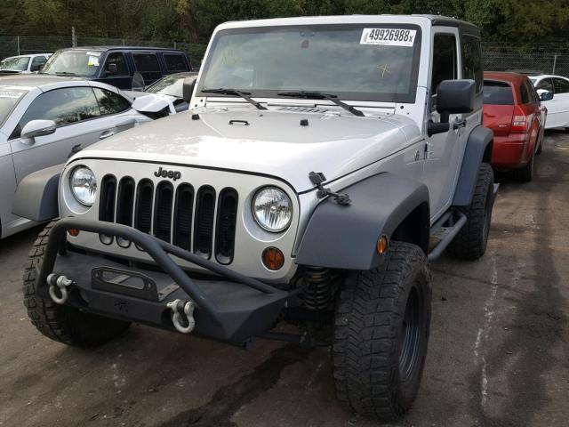 1C4AJWAG8CL283458 - 2012 JEEP WRANGLER S SILVER photo 2