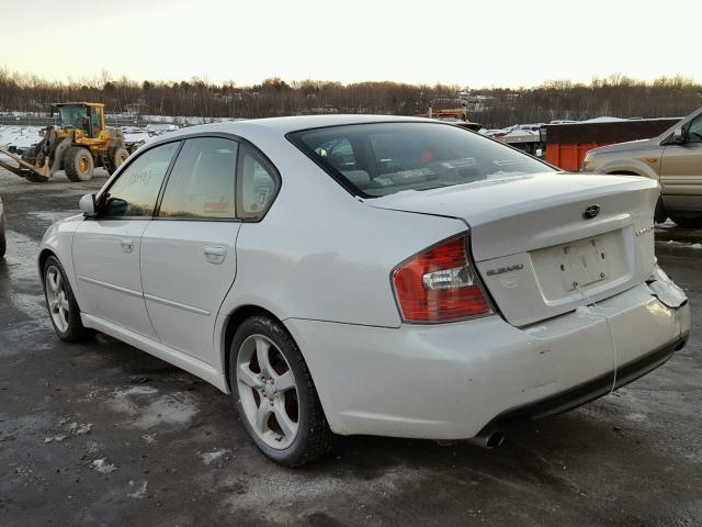 4S3BL626767218327 - 2006 SUBARU LEGACY 2.5 WHITE photo 3