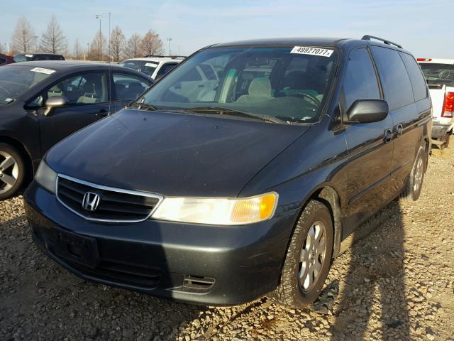 5FNRL18854B111651 - 2004 HONDA ODYSSEY EX BLUE photo 2