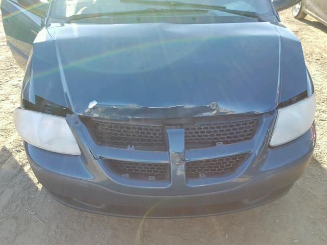 1B4GP25322B589937 - 2002 DODGE CARAVAN SE GREEN photo 7