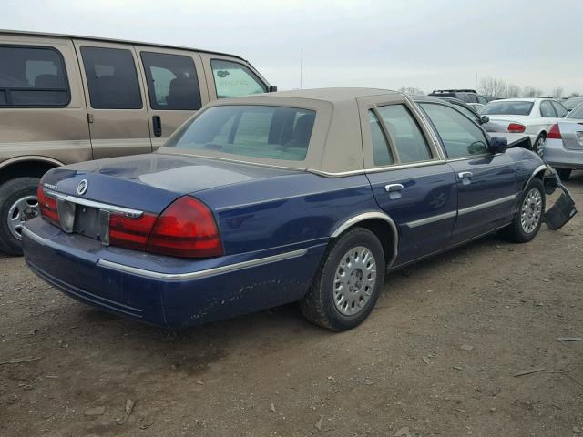 2MEFM74W24X607481 - 2004 MERCURY GRAND MARQ BLUE photo 4