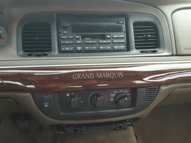 2MEFM74W24X607481 - 2004 MERCURY GRAND MARQ BLUE photo 9