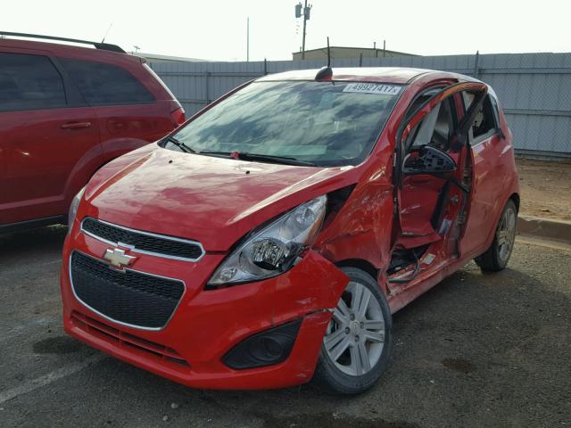 KL8CB6S94FC714090 - 2015 CHEVROLET SPARK LS RED photo 2