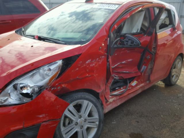 KL8CB6S94FC714090 - 2015 CHEVROLET SPARK LS RED photo 9